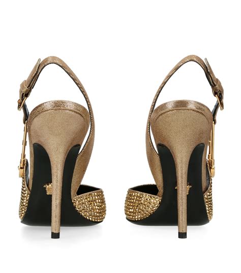 versace heat pumps|Versace safety pin heels.